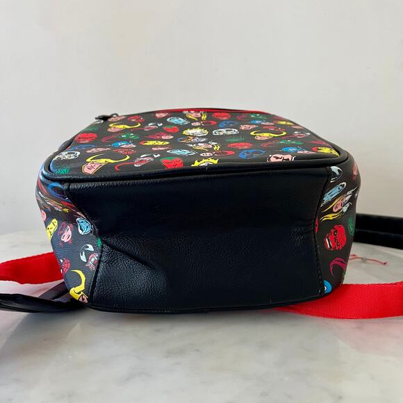 Marvel Funko Mini Black Back Pack Bag with Character's Heads All Over Print - Picture 10 of 10